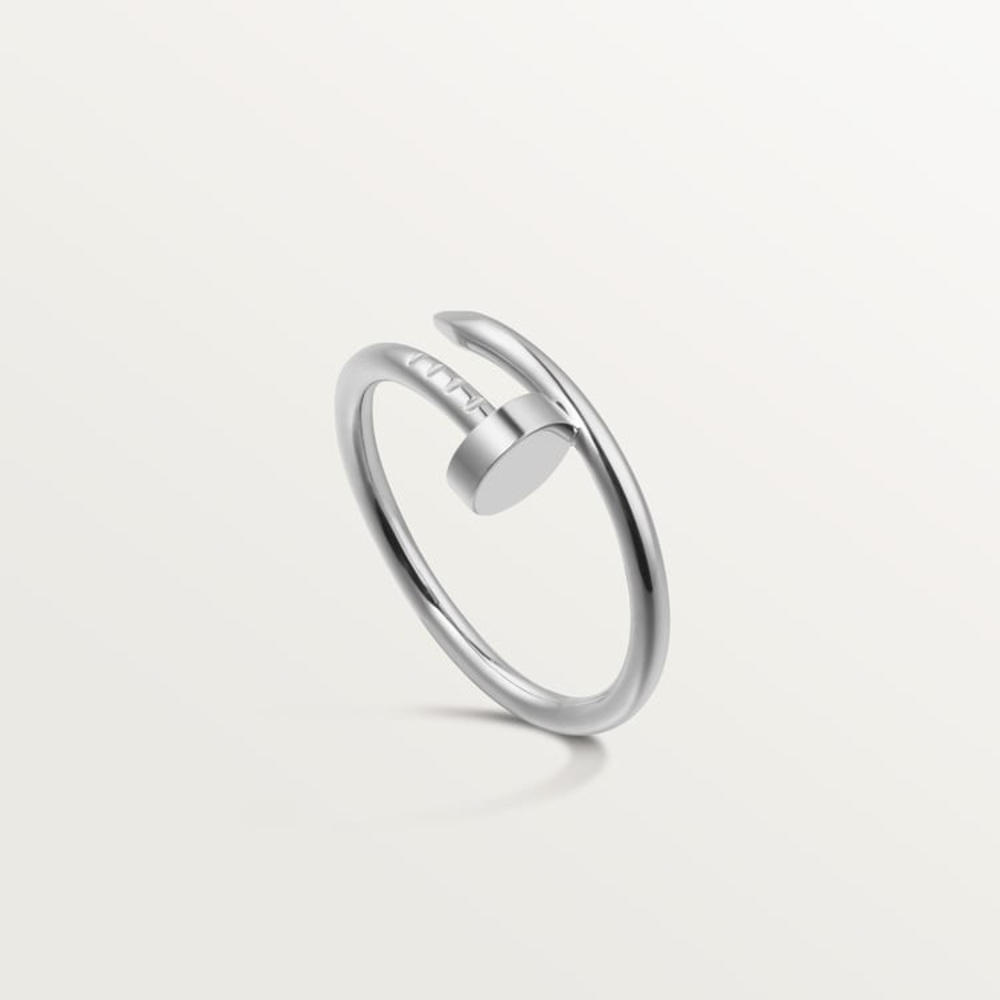 Silver Bangle Ring Juste un Clou White Gold Silver Ring Size 8 Women’s lux inspo